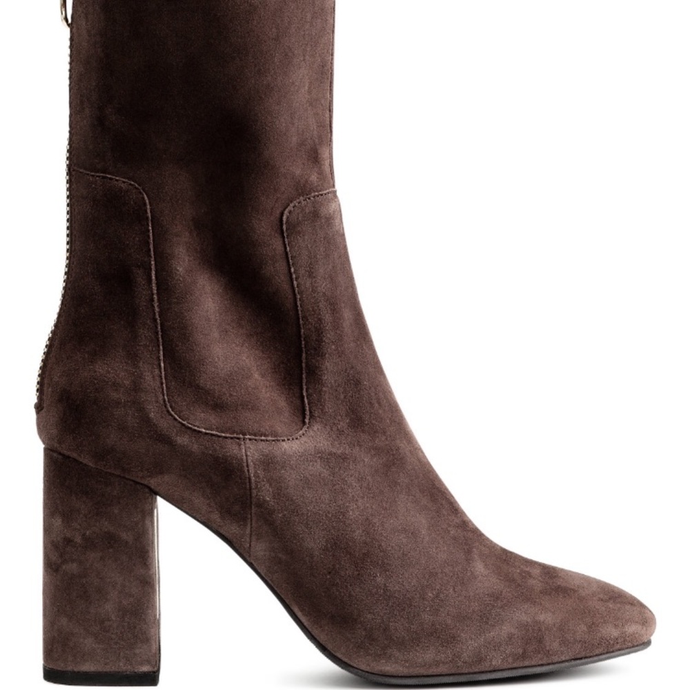 Genuine Suede Chocolate Brown Booties Gem